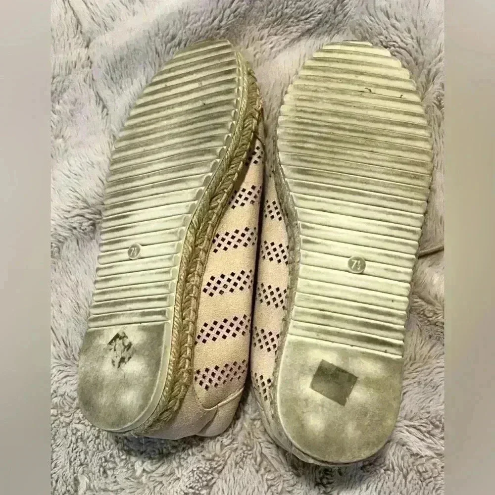 Marc Fisher Baila light pink espadrille sneakers size 7.5 comfort summer shoe